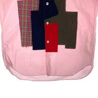 COMME des GARCONS SHIRT コムデギャルソンシャツ S22028 ドッグプリント パッチワーク 半袖シャツ ピンク sizeXS 瑞穂店