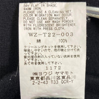 yohji yamamoto ヨウジヤマモト wildside wz-t22-003 blue rose Tシャツ ブラック size3 瑞穂店