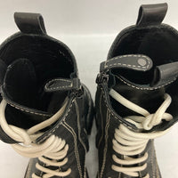 ELVIO ZANON エルビオザノン レースアップブーツ ブラック size35 瑞穂店