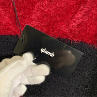 glamb グラム Ginny border hoodie ジニーボーダーフーディ ニットパーカー ブラック レッド GB0319/KNT03 Size 3 福生店