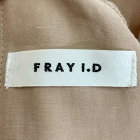 FRAY I.D フレイアイディー 21SS FWFO212061 パフスリーブワンピース ベージュ Size0 瑞穂店