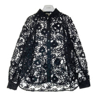 MOUSSY マウジー RIBBON TULLE シャツ ブラック sizeF 瑞穂店