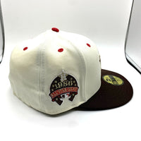 NEWERA ニューエラ HOUSTON ASTROS ヒューストンアストロズ THE CAP別注 59FIFTY ベースボールキャップ サイドパッチ ブラウン オフホワイト Size 7 5/8 (60.6cm) 福生店