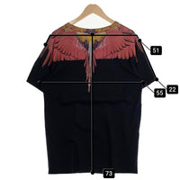 MARCELO BURLON マルセロバーロン フェザープリント Tシャツ ブラック Size XL 相当 福生店