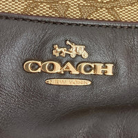 COACH コーチ F36424 シグネチャー キャンバス×レザー トートバッグ ベージュ 瑞穂店