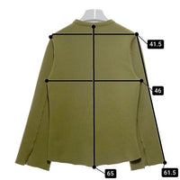 MOUSSY M_ マウジー FLY FRONT ブラウス カーキ sizeF 瑞穂店