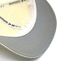 90's New Era ニューエラ MLB ニューヨーク・ヤンキース 59FIFTY ベースボールキャップ ホワイト ウール USA製 Size 7 3/8 (58.7cm) 福生店