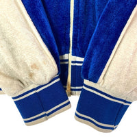 LEVI'S リーバイス TALONジップ 80s オリンピック ベロアジャケット ブルー×ホワイト size-※フロント・右袖汚れ有★ 瑞穂店