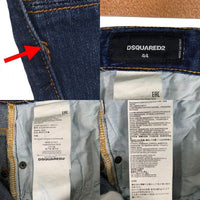 DSQUARED2 ディースクエアード 22AW Skater Jeans スケータージーンズ ペンキ/ダメージ加工 インディゴ S74LB0764 S30342 Size 44 福生店