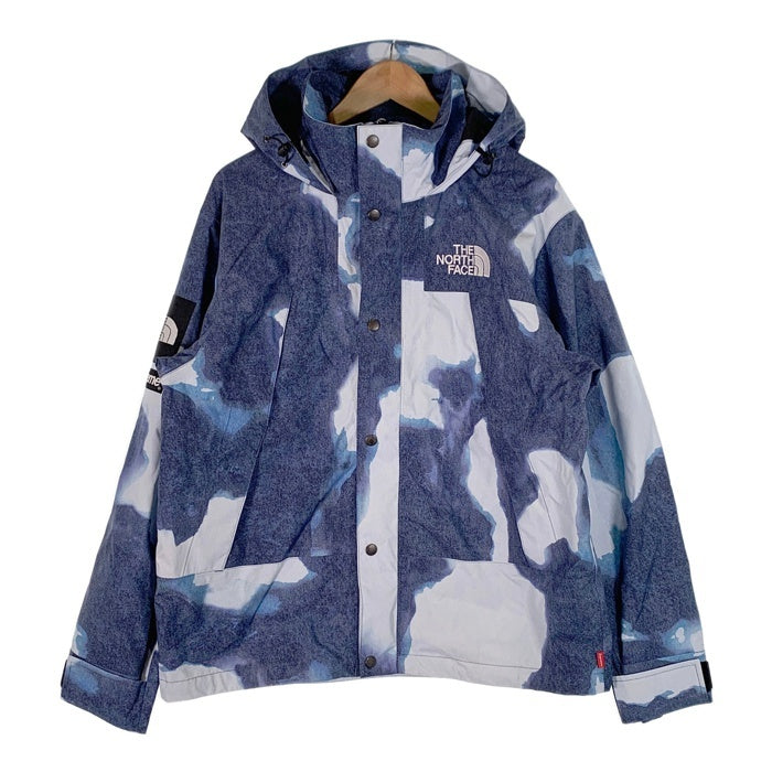 SUPREME シュプリーム 21AW THE NORTH FACE ノースフェイス Bleached Denim Print Mountain  Jacket ブリーチドデニムプリント マウンテンジャケット ブルー NP52100I Size M 福生店