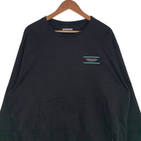 NEIGHBORHOOD ネイバーフッド 21AW HOME/E-SHIRT.LS ポリエステル プルオーバートップ ブラック カンガルーポケット 212TSNH-SHM06 Size 4 福生店
