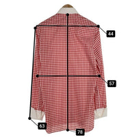 TURNBULL&ASSER ターンブル&アッサー ギンガムチェック クレリックシャツ レッド Size 15 1/2 福生店