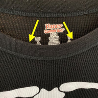 SUPREME シュプリーム Hanes ヘインズ 25AW Bones Thermal Crew ボーンズ サーマル クルー 長袖 Tシャツ ロンT ブラック Size L 福生店