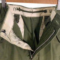 60's U.S.ARMY 米陸軍 M-65 フィールドトラウザー カーゴパンツ オリーブ 8405-782-2950 GRIPPERアルミ Size S-S 福生店