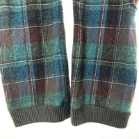 DOLCE&GABBANA ドルチェアンドガッバーナ ダブルウエスト チェック ウール パラシュート カーゴ ボンテージパンツ グリーン size46 瑞穂店