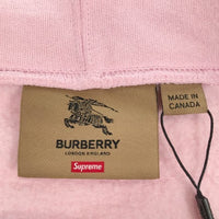 SUPREME シュプリーム × BURBERRY バーバリー 22SS Box Logo Hooded Sweatshirt スウェットパーカー ピンク Size XL 福生店