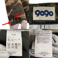 9090 ナインティナインティ ショートパンツ ショーツ ハーフパンツ ウッドランドカモ NN1944 Size L 福生店