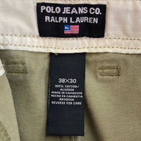 POLO JEANS ポロジーンズ RALPH LAUREN ワイド カーゴパンツ カーキ sizeW38 瑞穂店