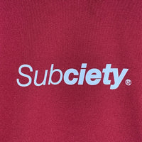 Subciety サブサエティ Majestic DRY PARKA プルオーバーパーカー ボルドー ジャージ素材 Size 2XL 福生店