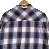 NEIGHBORHOOD ネイバーフッド 21SS B&C C-SHIRT コットンチェックシャツ 長袖 ネイビー ホワイト 211ARNH-SHM03 Size L 福生店