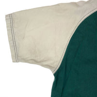 Looney Tunes ルーニー・テューンズ 90s ワーナーブラザーズ キャラ集合 ベースボールシャツ 刺繍 グリーン sizeXS 瑞穂店