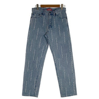 SUPREME シュプリーム 20AW Logo Stripe Jacquard Regular Jean ロゴ ストライプ ジャガード ジーンズ デニムパンツ ライトブルー Size W30 福生店