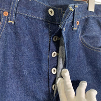80's LEVI'S リーバイス 701XX BIG E 復刻 バックルバック テーパードデニムパンツ インディゴ 紙パッチ 日本製 89年 Size 34×33 福生店