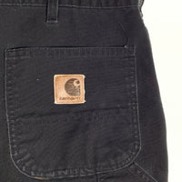 00's Carhartt カーハート ダック ペインターショートパンツ ワーク ブラック B26 BLK メキシコ製 Size 36 福生店