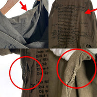 The Viridi-anne ザヴィリジアン コットン リネン フーデッド ロングコート バックプリント カーキ VI-2856-06-CA Size 2 福生店