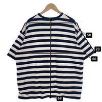 Graphpaper グラフペーパー クルーネック ボーダーTシャツ ブラック ホワイト GU223-70010B Size 2 福生店