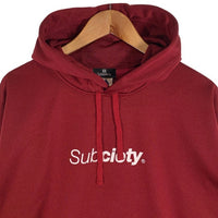 Subciety サブサエティ Majestic DRY PARKA プルオーバーパーカー ボルドー ジャージ素材 Size 2XL 福生店