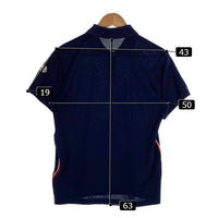 MONCLER モンクレール SHORT SLEEVE POLO SHIRT ショートスリーブ ポロシャツ ネイビー 薄手 Size M 福生店