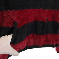 glamb グラム Ginny border hoodie ジニーボーダーフーディ ニットパーカー ブラック レッド GB0319/KNT03 Size 3 福生店