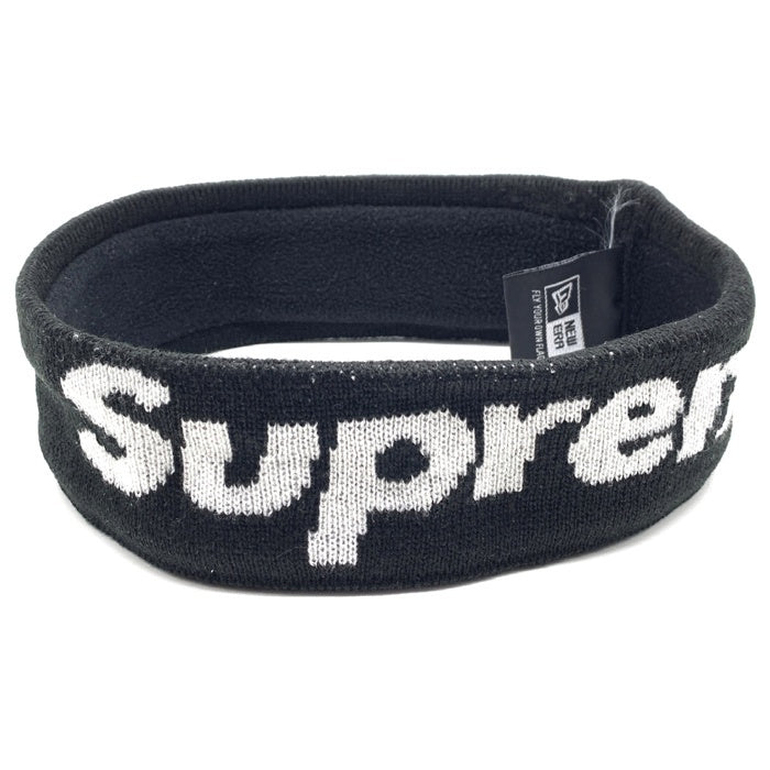 SUPREME シュプリーム 18AW New Era Big Logo Headband ニューエラ ビッグロゴ ヘッドバンド ヘアバンド ブラック  福生店