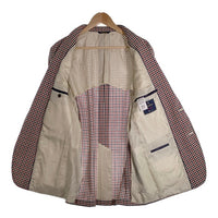 Brooks Brothers ブルックスブラザーズ ウール チェック柄 2B テーラードジャケット レッド ネーム入り Size 42R 福生店