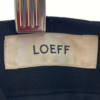 LOEFFLF ロエフ 8814-236-0130 ギャバーナロー テーパード ボンタンパンツ ブラック size0 瑞穂店