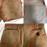 00's CARHARTT カーハート ダック ペインターショートパンツ ブラウン B25 BRN Size 36 福生店