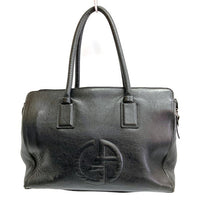 GIORGIO ARMANI ジョルジオアルマーニ レザー トートバッグ ブラック 瑞穂店