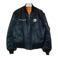 ALPHA INDUSTRIES アルファインダストリーズ MA-1 USA製 90's ワッペンカスタム ブラック sizeXL 瑞穂店