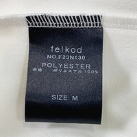 felkod フィルコッド Key Neck Over Size Tee キーネック オーバーサイズ Tシャツ ホワイト ポリエステル Size M 福生店