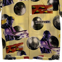 WACKO MARIA ワコマリア DJ HARVEY オープンカラーレーヨンシャツ イエロー Size S 福生店