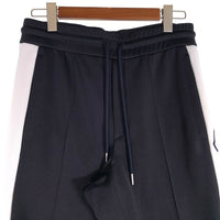 MONCLER モンクレール PANTALONE LUNGO SWEAT BOTTOMS ポリエステル スウェット パンツ ブラック ホワイト 27104558IVHD Size S 福生店