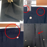 liju モールスキン ペインターパンツ ブラック コットン ダメージ加工 Size 32 福生店