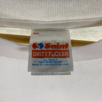 SAINT Mxxxxxx セントマイケル 24AW SS TEE SAINT プリントTシャツ ホワイト SM-YS1-0000-008 Size L 福生店