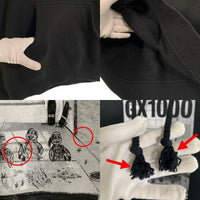 GX1000 ジーエックスセン LSD WORLD PEACE Hooded Sweatshirt プルオーバースウェットパーカー フーディ ブラック Size L 福生店