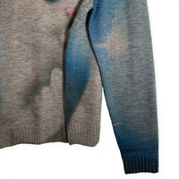 RIPNDIP リップンディップ SPRINKLES KNIT SWEATER ニットセーター アクリル グレー ブルー Size M 福生店