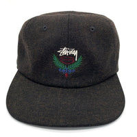 STUSSY ステューシー Big Herringbone Strapback Cap ビッグヘリンボーン ストラップバック キャップ ブラック 福生店