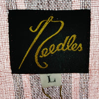 Needles ニードルズ 23SS Cabana Shirt カバナシャツ 開襟 半袖 ジャカード ピンク グレー MR242 Size L 瑞穂店