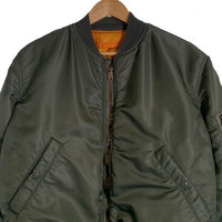 60's U.S.AIR FORCE 米空軍 ALPHA アルファ MA-1 フライトジャケット MIL-J-82790D グリーン 1965 Size M 福生店