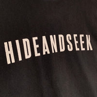 Hide and Seek ハイドアンドシーク 23AW Born Free L/S Tee ヘビーオンス ロゴプリント ロングスリーブTシャツ 長袖 ブラック HT-091023 Size XL 相当 福生店